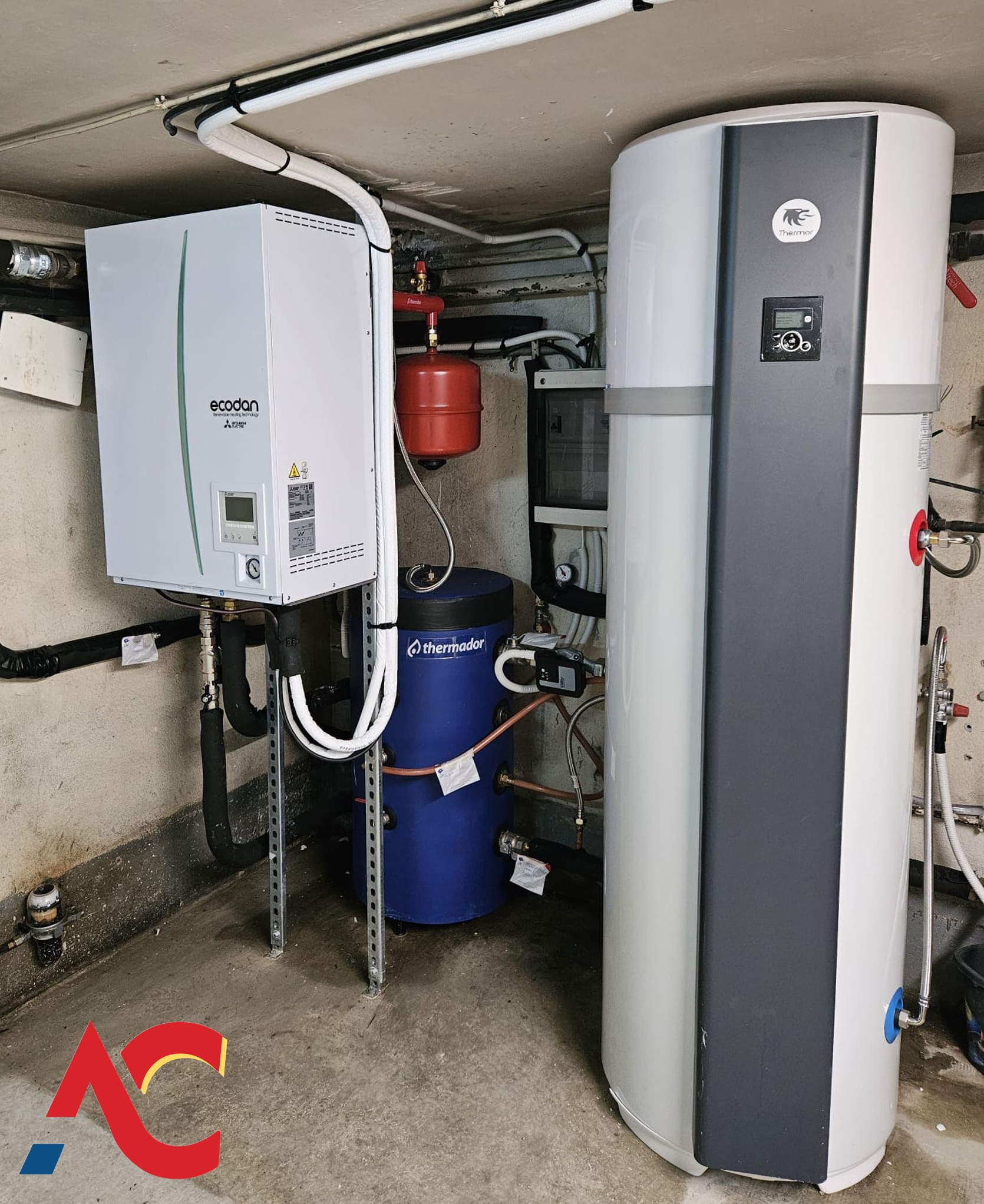 Installation PAC air/eau + ECS — Dammartin-en-Goële (77) — Artdéclim