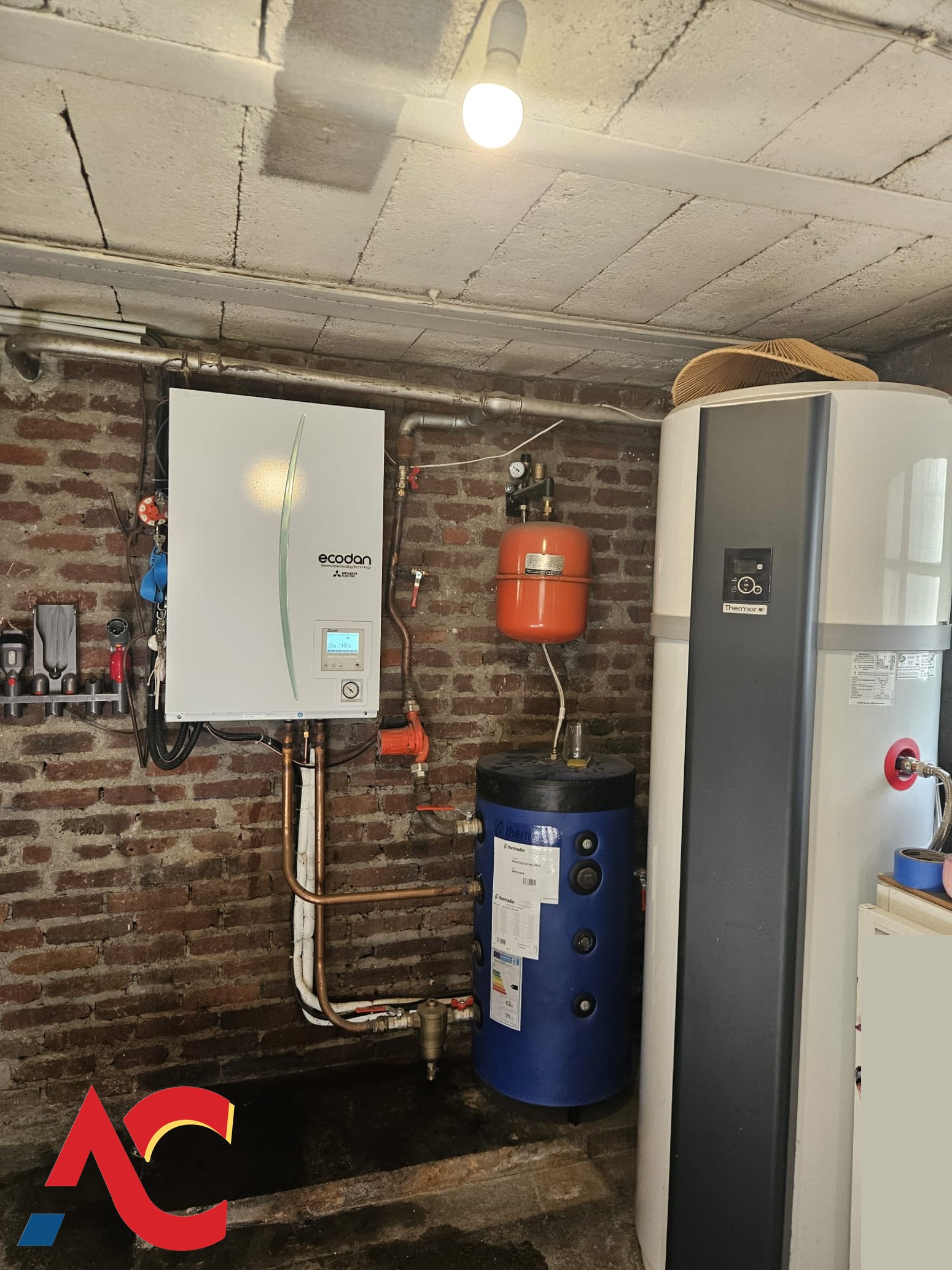 Installation PAC air/eau + eau chaude — Serris (77) — Artdéclim